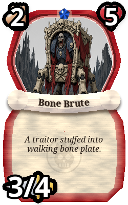 Bone Brute, Captain monster, rare plain