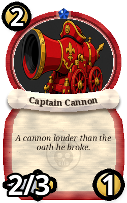 Captain Cannon, Captain event, rare plain