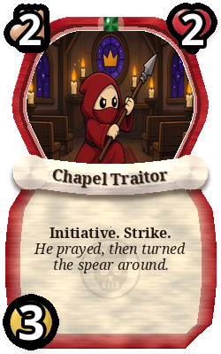 Chapel Traitor, Captain monster, uncommon plain