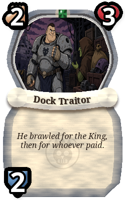 Dock Traitor, Neutral monster, uncommon plain