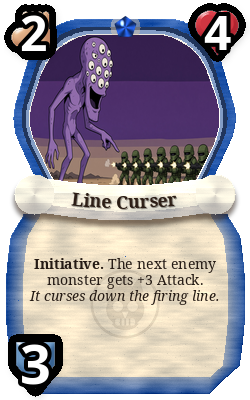 Line Curser, Chaplain monster, rare plain