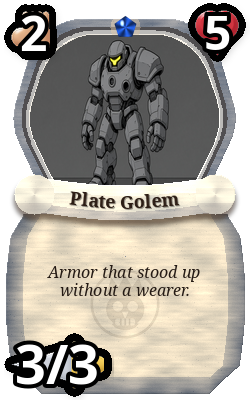 Plate Golem, Neutral monster, rare plain