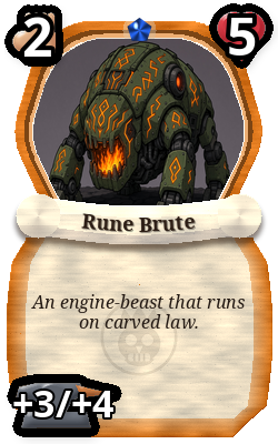 Rune Brute, Engineer monster, rare plain