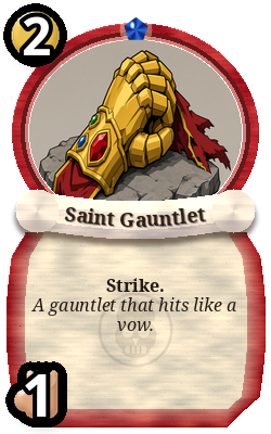 Saint Gauntlet, Captain event, rare plain