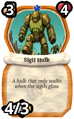 Sigil Hulk, Engineer monster, rare plain