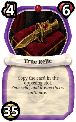 True Relic, Priest monster, mythic plain